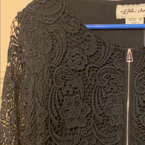 Anthropologie Black Lace Jacket - Picture 5 of 9